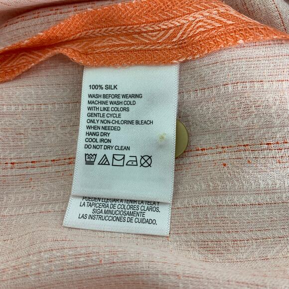 Tommy Bahama Short Sleeve Orange Button Down Casual Shirt Size XXL - Picture 9 of 9